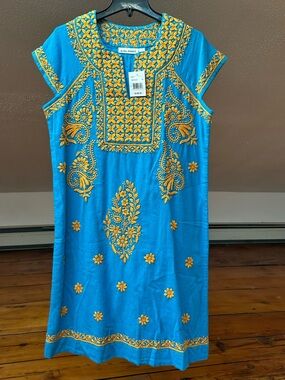 Beautiful Blue Roller Rabbit Resortwear Dress. Size XS.NWT.